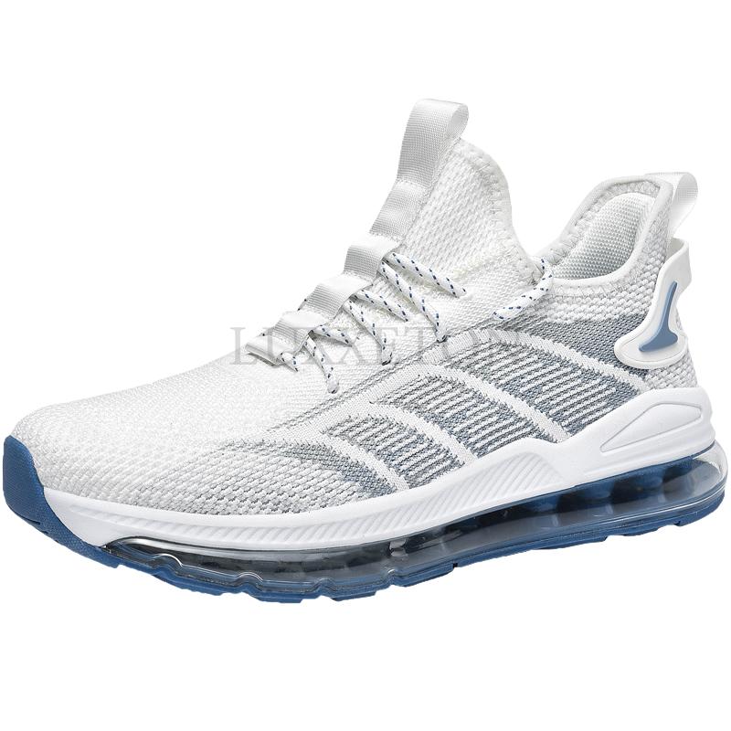 Running Sneakers Plus Size 45 46 47 48 Men Air Cushion Shoes Fashion Casual Mesh Breathable Height Increased Flat Platform Shoes