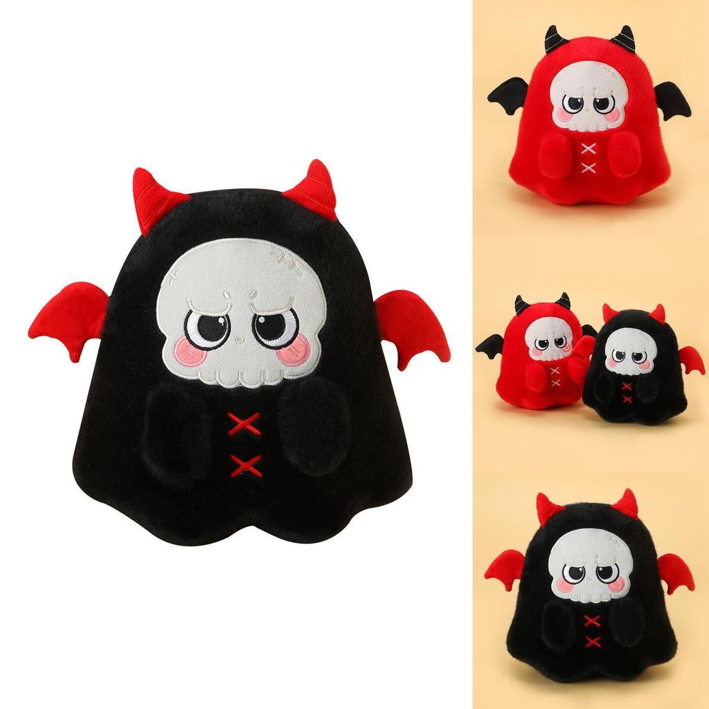 Halloween Schwarz Rot Geist Totenkopf Plüschtier Kissen Für Party Und Kinder