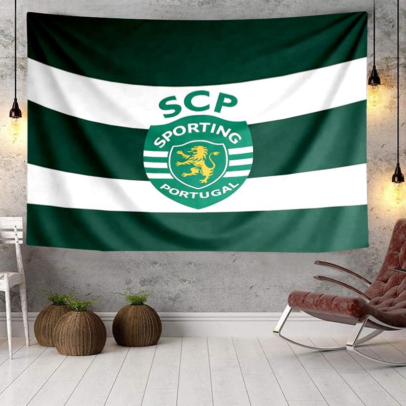 Sportlicher Fußballwappen Wandteppich, Einzigartiger Design Wandteppich, Wanddekoration für Schlafzimmer, Wohnzimmer, Spielzimmer, Herzliche Fan-Feiertagsgeschenke