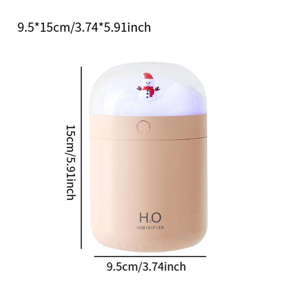 Portable Humidifier Compact 2 Spray Modes Auto Shut Off with Colorful Light for Office NightStand Bedroom Indoor Home Decoration