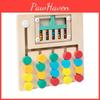 Wooden Color Bead Moving Game For Toddler Cognitive Development And Hand Eye Coordination