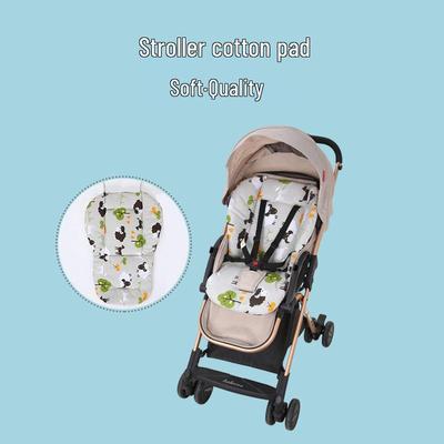 Coussin d'assise et de dossier de poussette bébé en coton épais pour toutes saisons