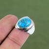 Kupfer Türkis Ring 925 Sterling Silber Ring Neuestes Design Schmuck Edelsteinring Handgefertigter Ring Geschenk für Mutter In Ringgröße erhältlich