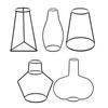 Iron Wire Flower Vase Metal Decorative Flower Organizer Household for Restaurant Dining Table Party Decoration