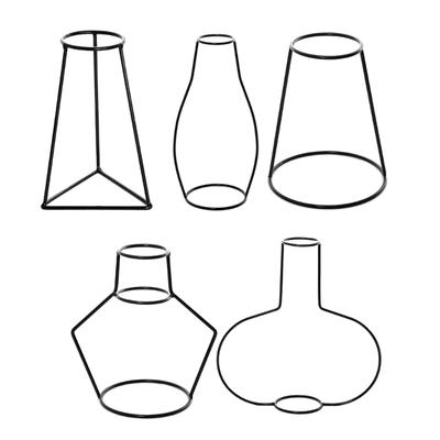 Eisendraht Blumenvase Metall Dekorative Blumenhalter Haushalt für Restaurant Esstisch Party Dekoration