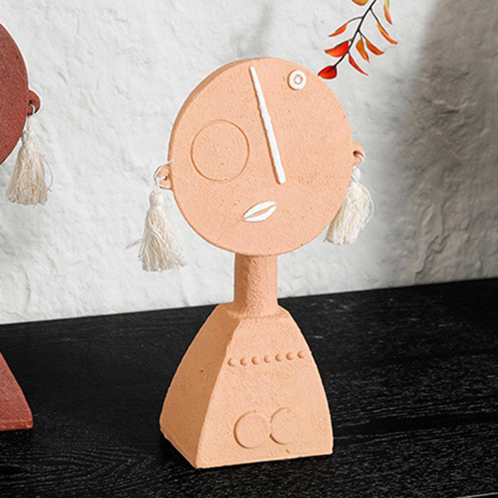 

Абстрактная женская скульптура статуэтка ручной работы многофункциональная полимерная полка украшение для дома офиса светло-желтого