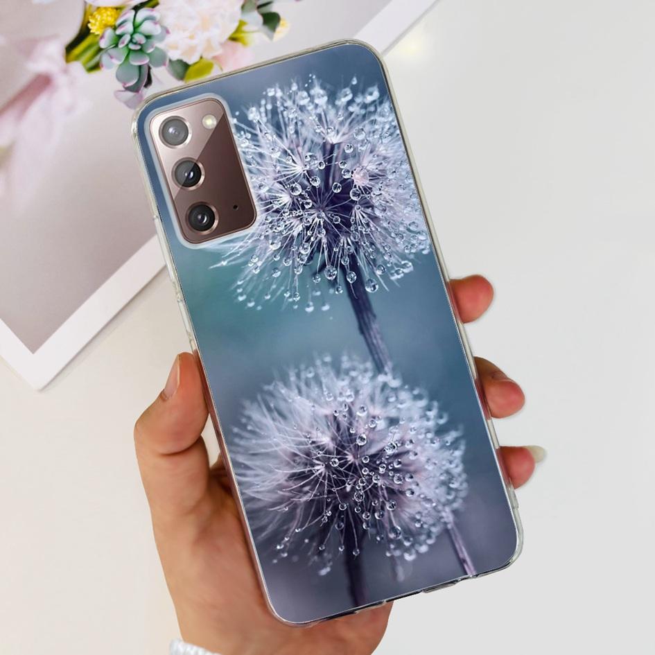 For Samsung Note 20 5G Case SM-N981B Popular Flower Slim Soft Silicone Phone Cover For Samsung Galaxy Note20 Ultra 5G Funda Capa