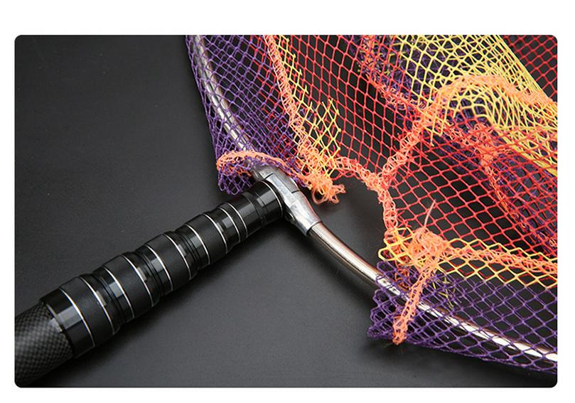 Carbon Telescopic Heavy-Duty Fishing Net Pole - Available In 1.8, 3, 4 Meters, Super Hard for Big Fish, Black Finish