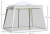 Pavilion 3X3 G1015 WHITE WITH MOSQUITO NET