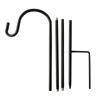 Rust-Proof Iron Shepherd's Hook for Outdoors – Ideal for Lawn, Courtyard, and Lamp Hanging