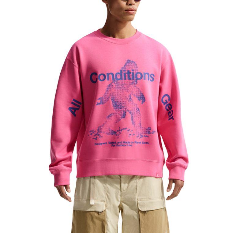 Nike Sportswear Unisex Dri-FIT ADV Long-Sleeve Knit Training Top Pink Glow Loose Fit Moisture-Wicking Casual Athletic Wear IF1491-684 M