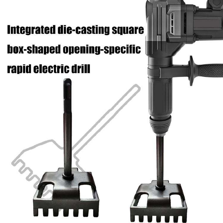 Ergonomic Steel Rectangle Hole Cutter For Seamlessly Wood Ceiling Assembly Cabinet Joinery Drywalls Modification
