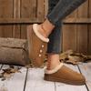 Women's Lazy Snowfield Boots Women's Winter New Fashion Baotou Fleece Warm Slippers Cotton Shoes