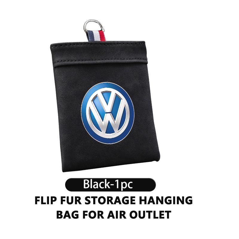 Valve Stems Caps For Volkswagen VW Car Air Outlet Storage Bag Dashboard Tidying Organizer Box Golf 4 5 6 7 Polo Jetta Sagitar Ma