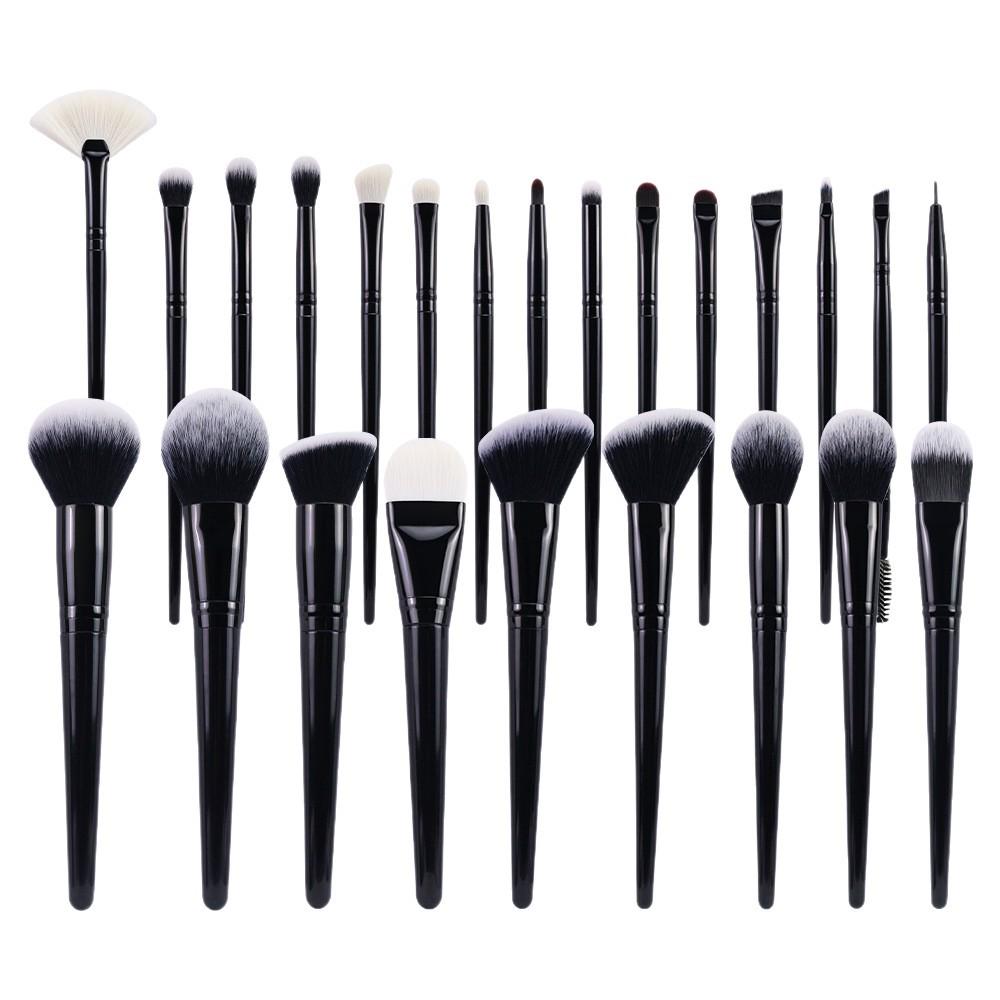 Ziye Série Starlight: Sada černých štětců na make-up Soft-Hair - Přizpůsobitelná, Skladem