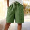 Women’s Summer Loose Fit Drawstring Waist Cargo Shorts with Pockets for Hiking Travel Casual Relaxed Wide Leg Design