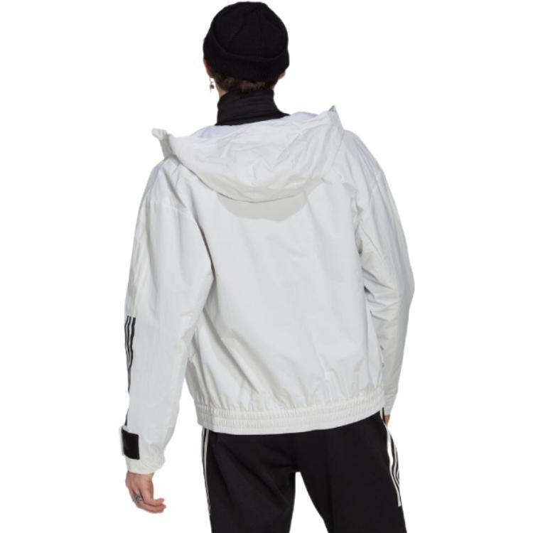 adidas 3-Stripes Storm Jacket 'White' Men's HN1928