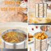 2Pcs Stainless Steel Funnel Basket Pasta Basket Kitchen Cooking Noodles Strainer Accessories Multifunctional Deep Fry Basket