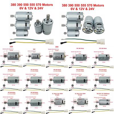 Electric Car Motor 10 Teeth 1Set RS550 RS390 RS380