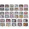 2pcs Animal Pattern Diamond Painting Fashion Card Holder DIY Diamond Painting Art Kit ID Storage Bag for Travel and Daily Use