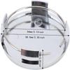 4pcs ABS Wheel Center Hub Caps Silver Tone Rim Hub Caps Durable Hub Cap Covers  Universal Fit