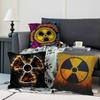 Creative R-Radiation Logo Pillow Case Removable Washable Cushion Cover – All-Season Soft Linen