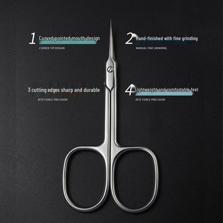 

Ножницы для кутикулы с изогнутым кончиком и кусачки-крючок «Орел» набор