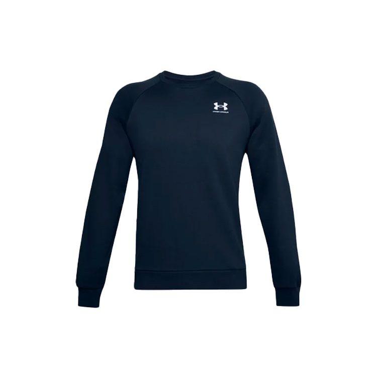 Under Armour Rival Sweatshirts Men's Blue Crew Neck Moderate Regular 1359029-408