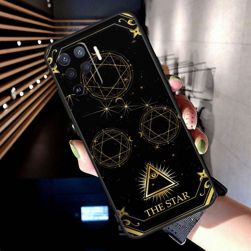 Astrology Tarot Cards Case For OPPO A96 A76 A16 A94 A74 A54 A53 A57 S A15 A52 A72 A93 A5 A9 A31 A17 A77 A78 Coque