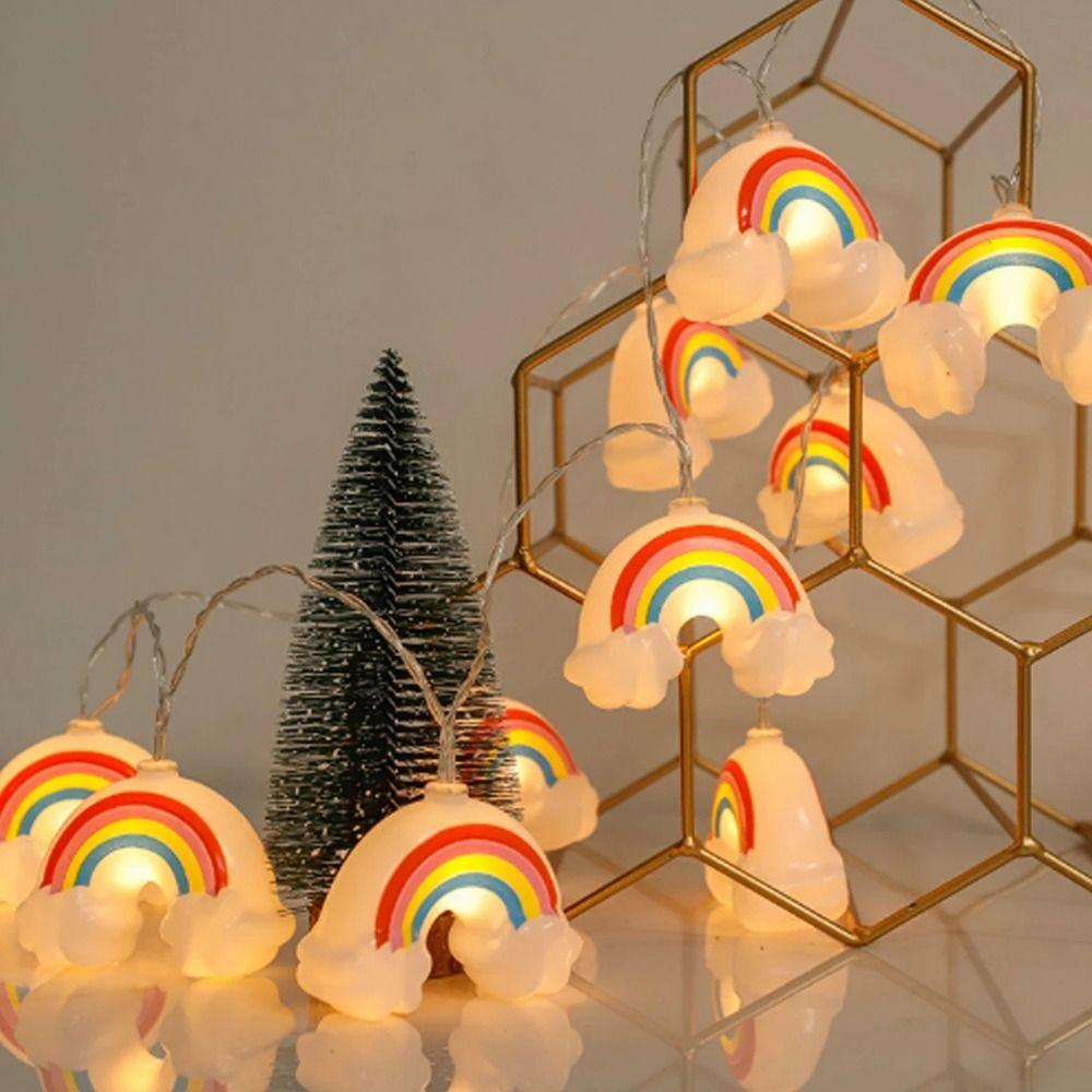 Creative Atmosphere Light Cloud Star Rainbow Night Light Garland Lamp  Hoilday