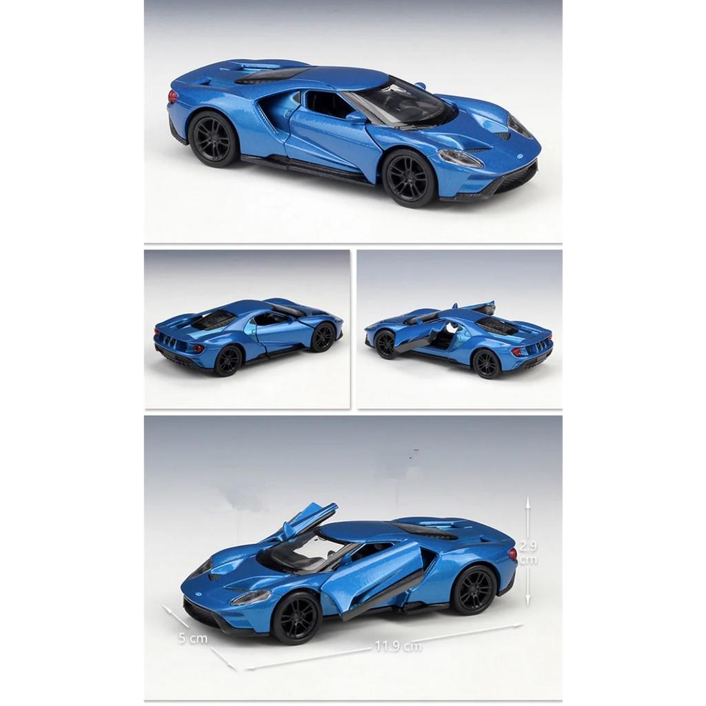 Welly 1/36 Ford GT 2017 Alloy Sports Car Model Diecasts Metal Classic Racing Vehicles Car Model Simulation Collection Kids Gifts