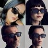 Popular Sunglasses with Rice Nails European and American Popular Square Sunglasses for Women