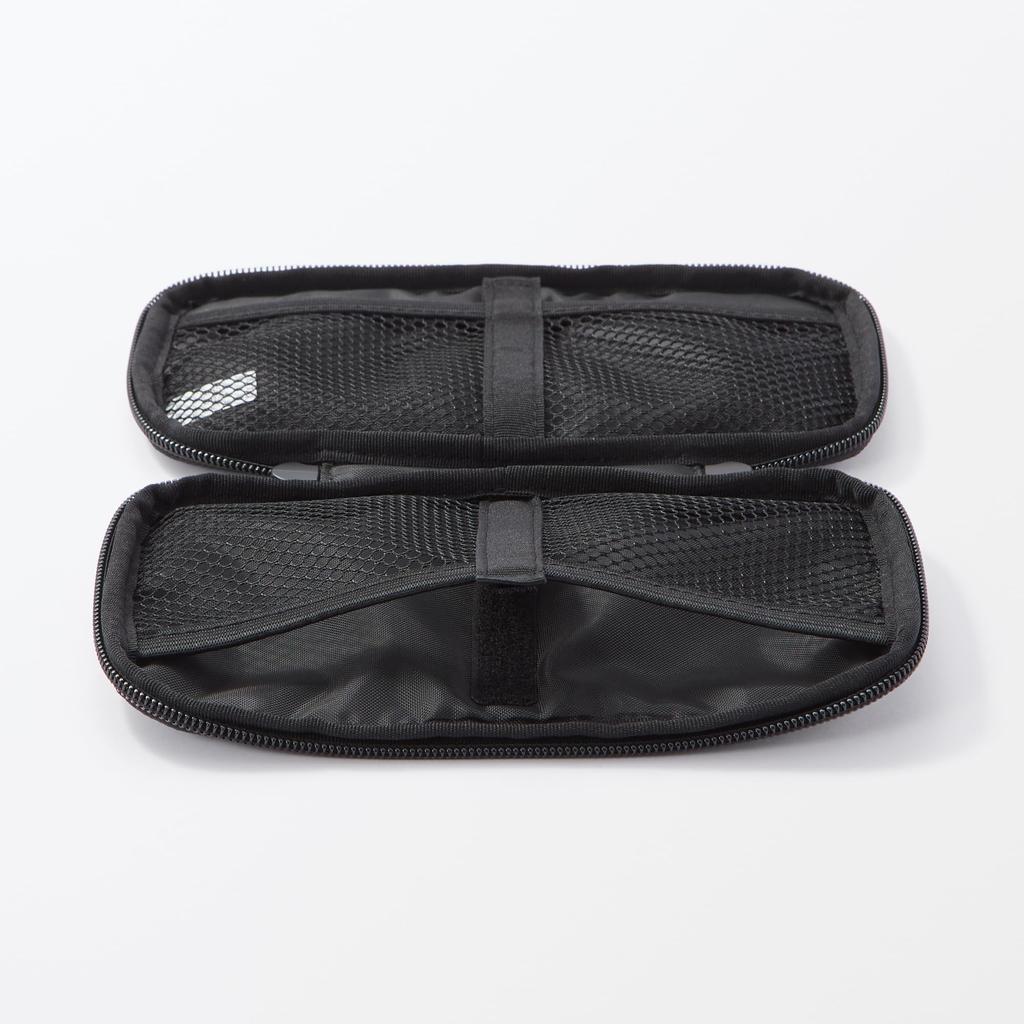 MUJI Adjustable Pocket Gadget 19cm x 10cm x 2cm 83767129 Pouch, Slim, Approx. (W) (H) (D), Black,