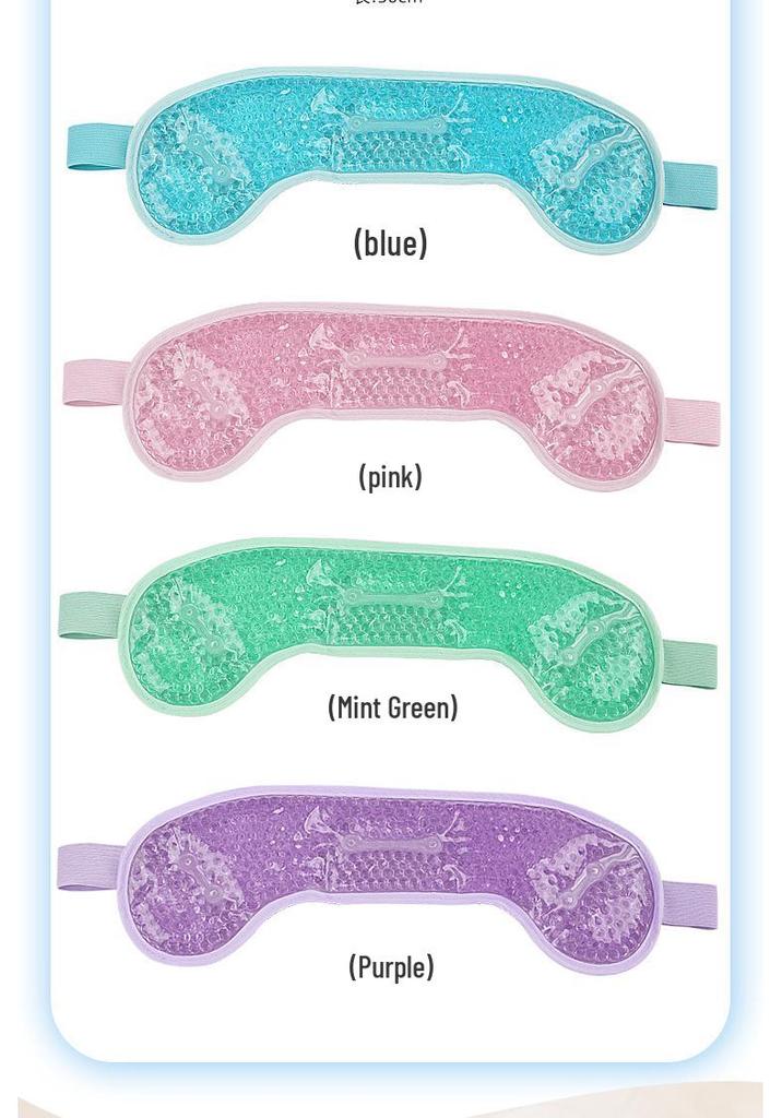 Gel Beads Cooling/Heating Forehead Band - Reusable Ice Pack for Pain Relief