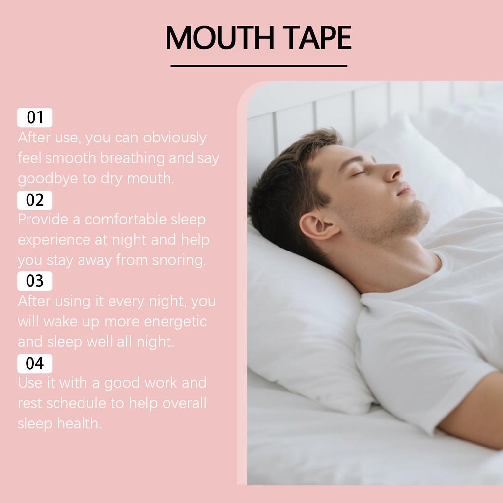 SLEEP MOUTH TAPE SLEEP TAPE, Night Anti-snoring Sleep Aid Tape To Improve Sleep Quality, Comfortable Fit
