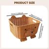 Basket Handmade for Organization with Handles Storage Bin Living Room Kitchen Countertop
