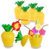 Hawaii Party Luau Flamingo Decoration Pineapple Coconut Drinking Cup Wedding Birthday Summer Hawaiian Tropical Party Decorations