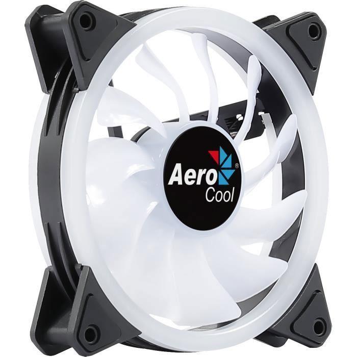 Ventilateur - AEROCOOL - Duo 12 ARGB - 120mm - 1000 TPM - 19,7 dBA