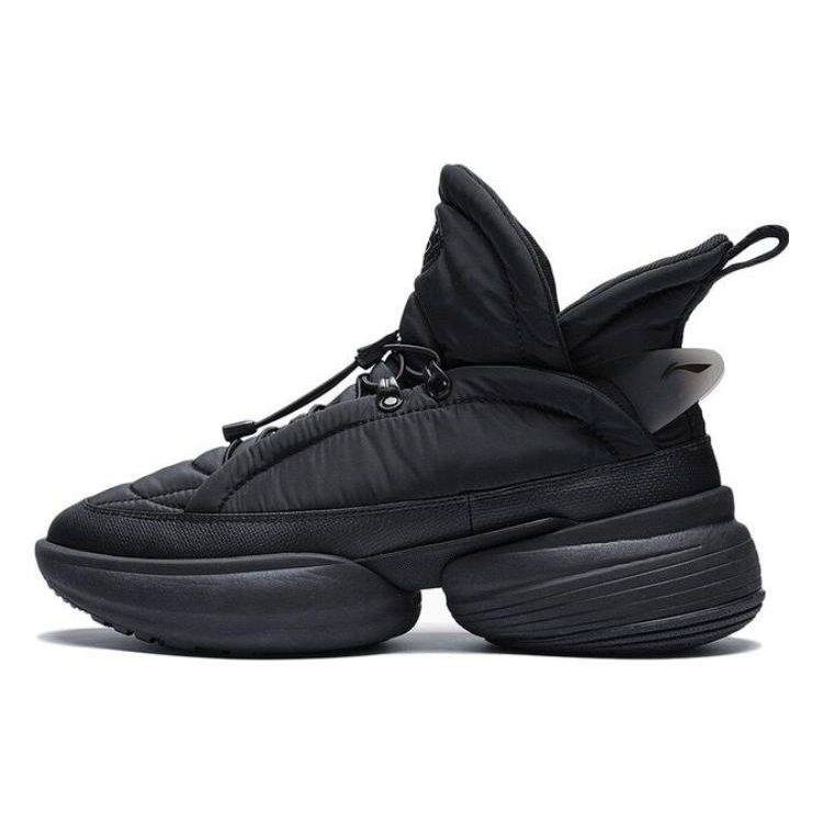 Li-Ning CF Counterflow Unisex High Top Casual Shoes Black AGLS256-1 42