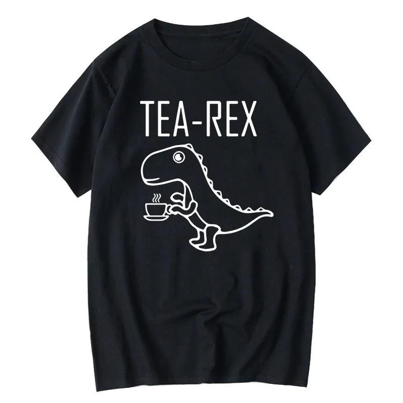 

Cute dinosaur print pattern casual versatile short sleeved round neck Womens Tshirt suitable for all seasons S