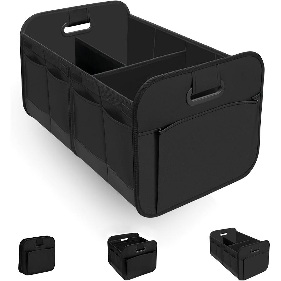 Car Trunk Storage Box with Reinforced Handles, Foldable Multi-Compartment Design, Made of Foldable Oxford Polyester, Suitable for Any Car, SUV