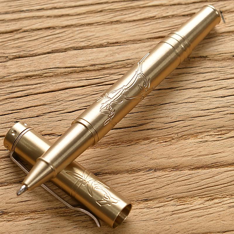 Brass Gel Ballpoint Pen - Business Gift & Office Supplies Signature Pen