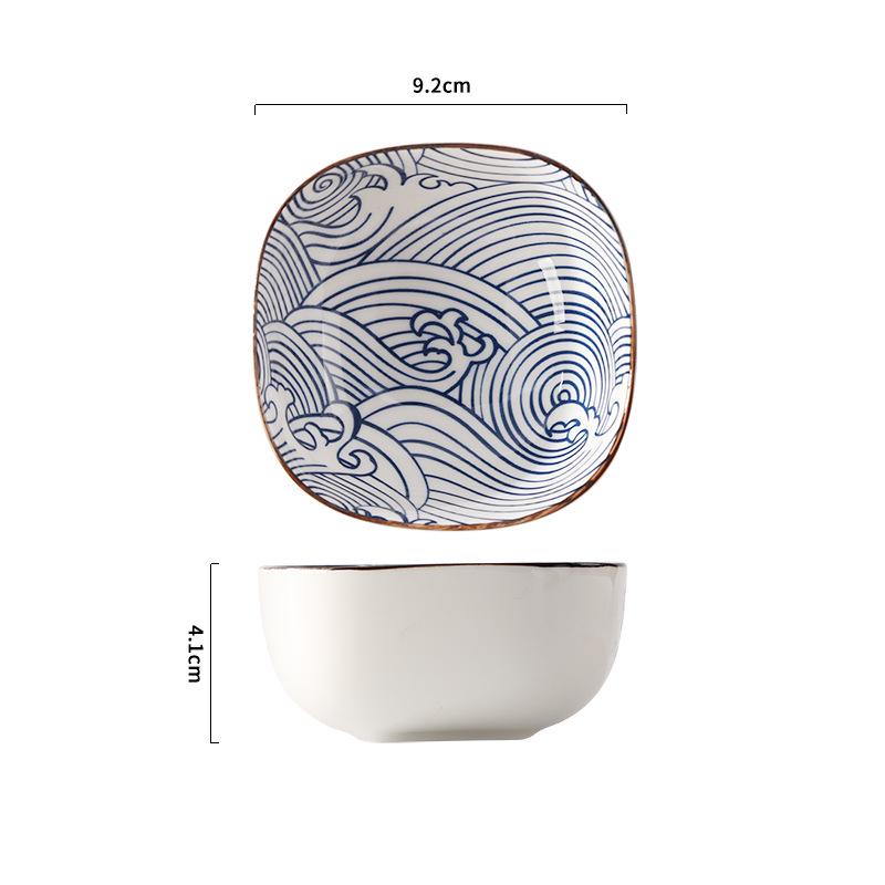 Japanese Ceramic Seasoning Dish: Perfect for Vinegar, Soy Sauce, Condiments, Pickles, Snacks, and Hot Pot.