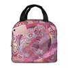 Charlie And Vaggie Valentines Hazbin Hotels Insulated Lunch Bag for Office Cooler Thermal Food Box Tote Lunch Boxes Container