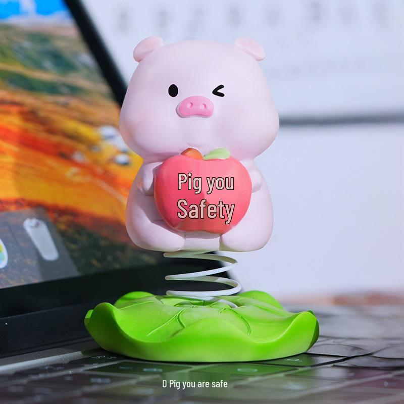 Mini Wobbly Animal Ornament for Desk or Car As shown