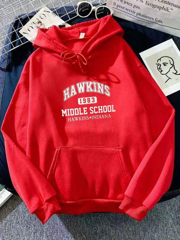 2023 Unisex Plus Velvet Hooded Sweatshirt for Autumn-Winter: Loose Fit, Ideal for Couples
