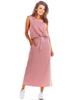 Baumwoll-Maxirock, pink L/XL