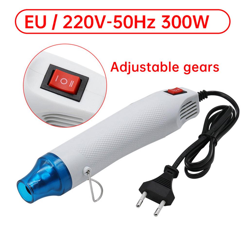 300W 220V Hot Air Gun Adjustable Gear 0-200℃ Suitable for Soft Ceramics/Heat-Shrinkable Tubes/Heat-Shrinkable Sheets, Etc.