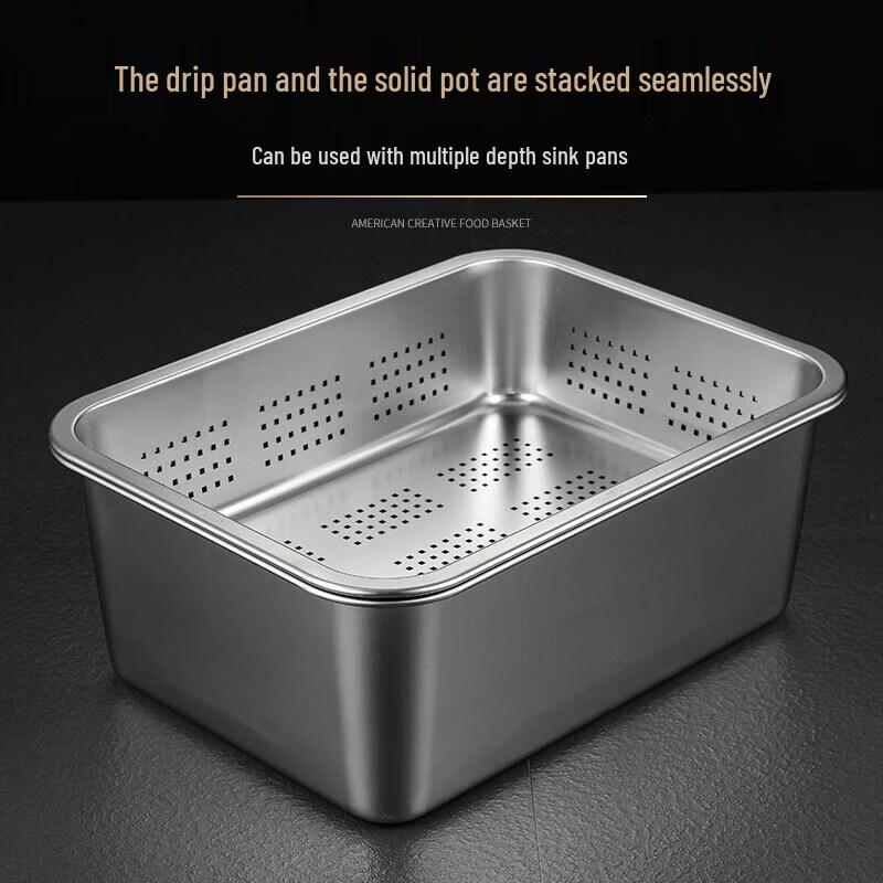 304 Stainless Steel Rectangular Drain Basin