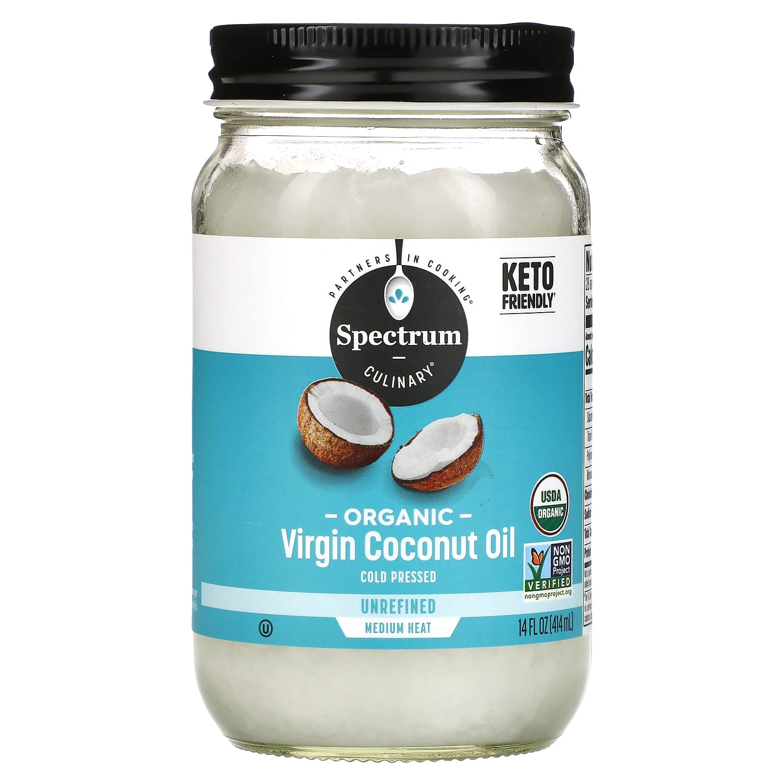 

Organic Virgin Coconut Oil, Unrefined, 414 Ml (14 Fl Oz)